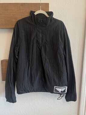 Nike Flight Series Half-Zip Windbreaker Pullover Jacket Black